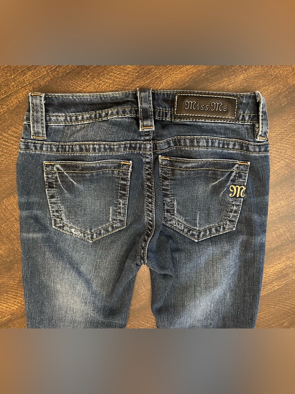 Miss Me Mid-Rise Skinny Dark Blue Jeans-Size 24 (Measures 25x28)